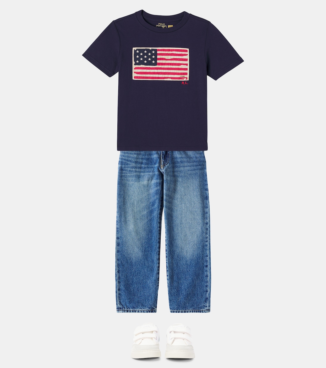 Embroidered cotton jersey T-shirt | Polo Ralph Lauren Kids