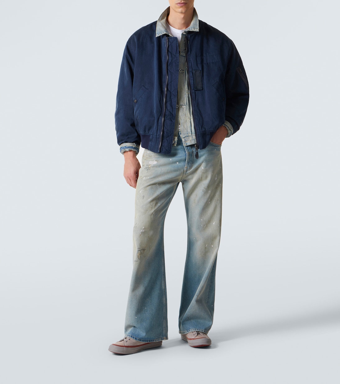 Vintage silk and cotton bomber jacket | A.Presse