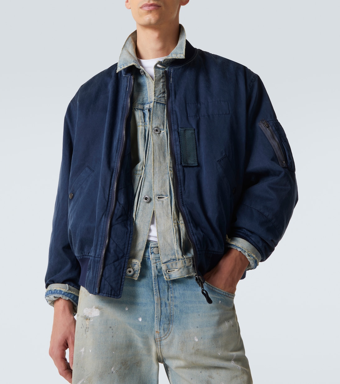 Vintage silk and cotton bomber jacket | A.Presse