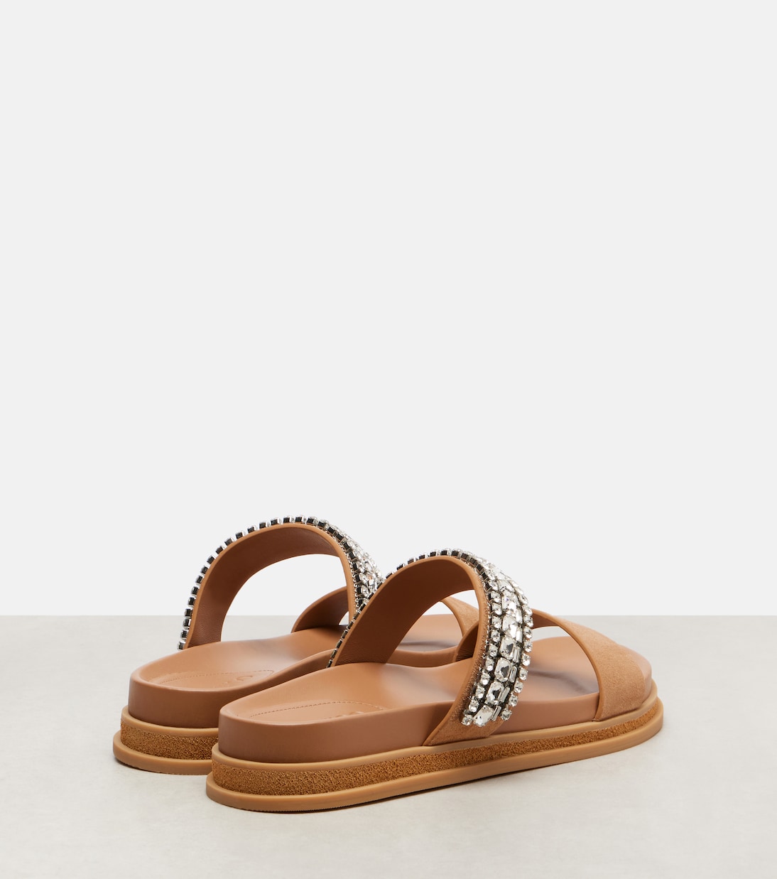 Jadi crystal-embellished suede slides | Jimmy Choo