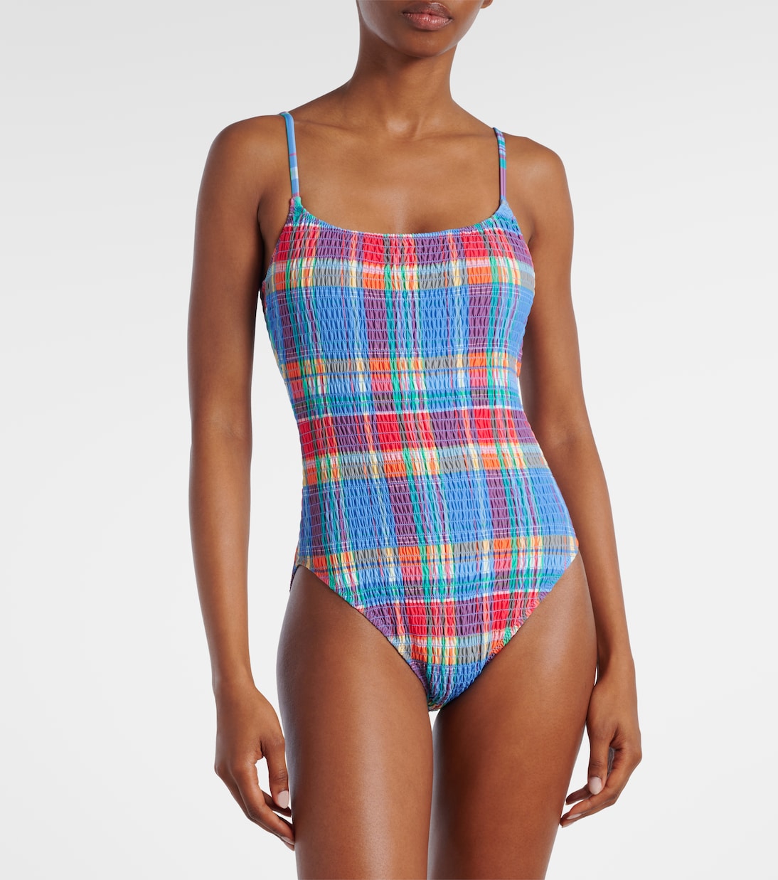 Smocked Kennedy checked swimsuit | Polo Ralph Lauren