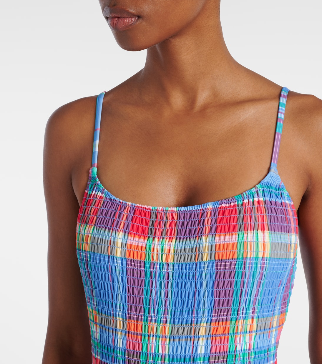 Smocked Kennedy checked swimsuit | Polo Ralph Lauren