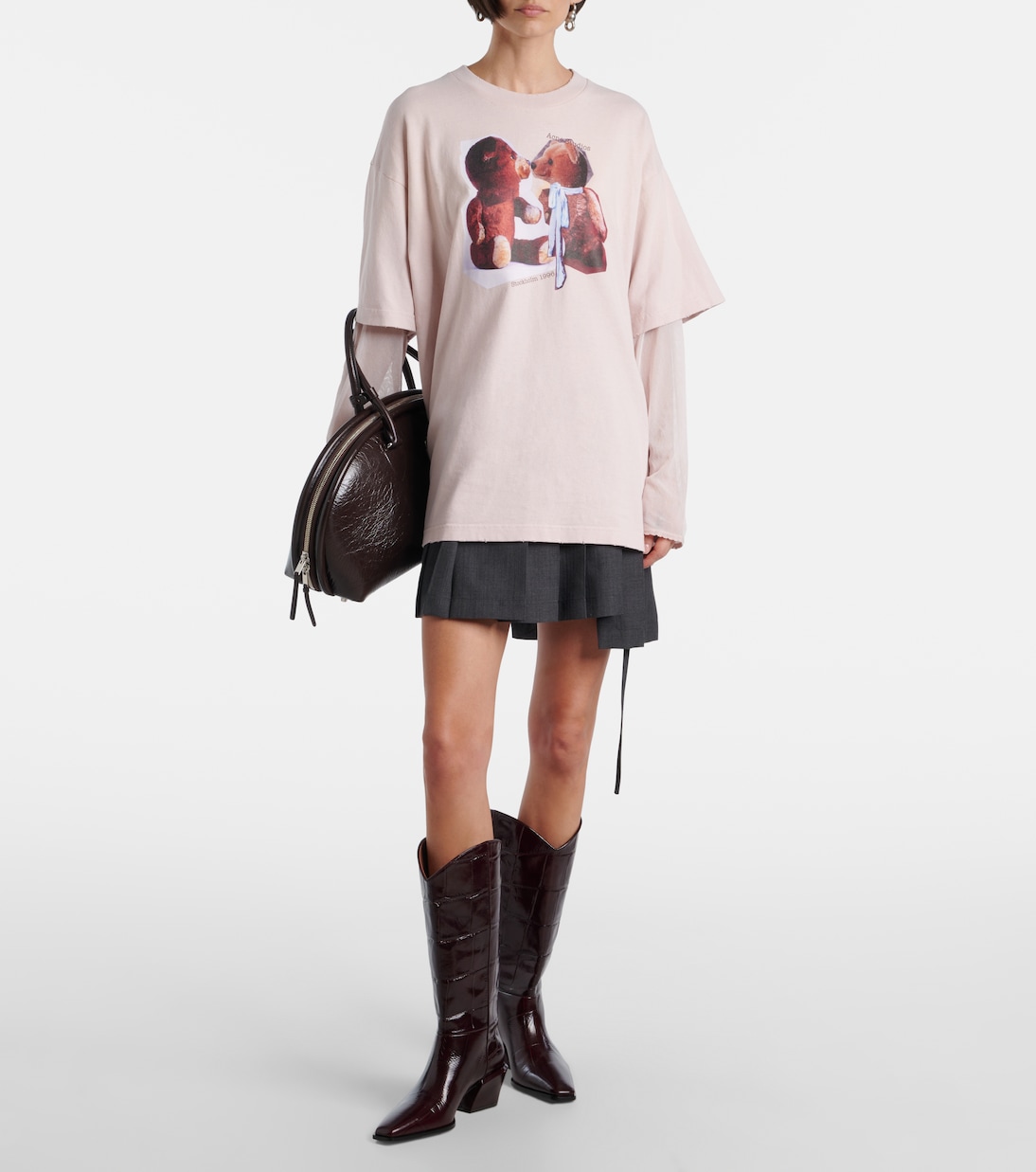 Bettina 25 croc-effect leather cowboy boots | Paris Texas