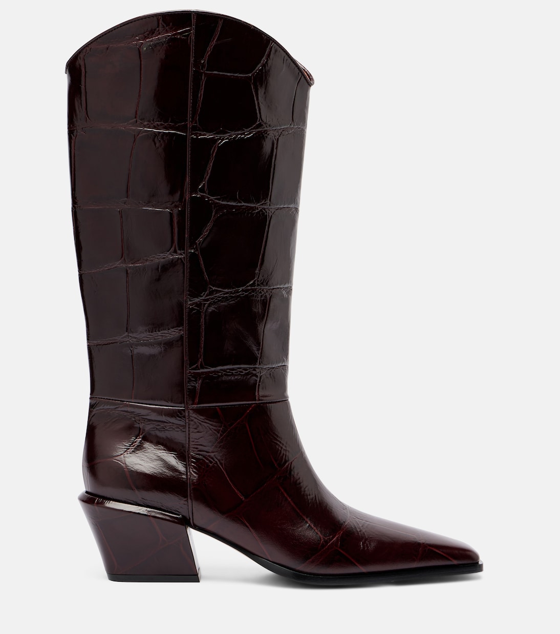 Bettina 25 croc-effect leather cowboy boots | Paris Texas