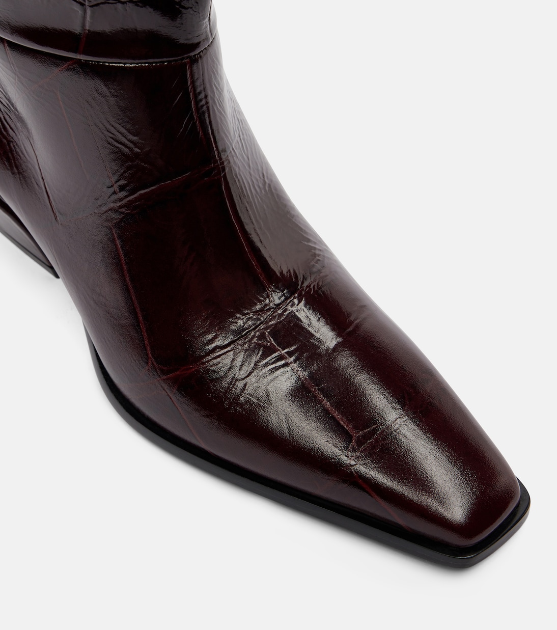 Bettina 25 croc-effect leather cowboy boots | Paris Texas