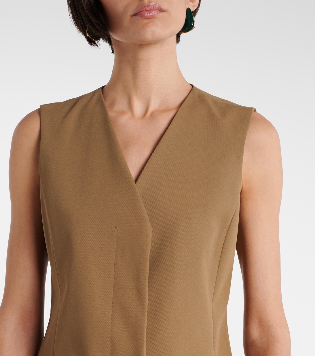 Weste aus Baumwoll-Twill | Max Mara