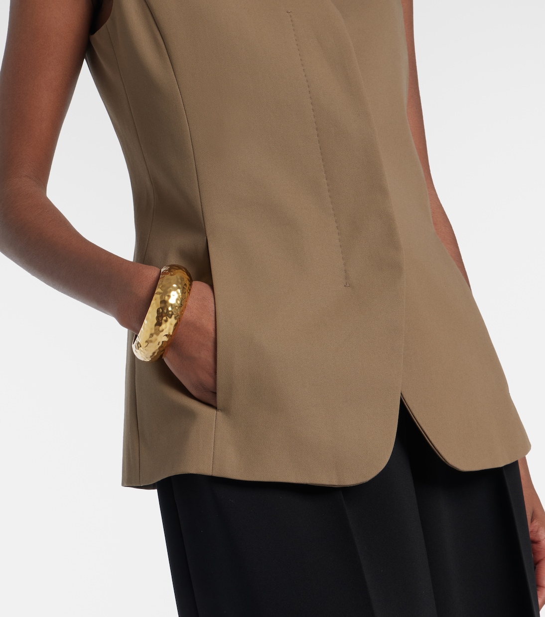Weste aus Baumwoll-Twill | Max Mara