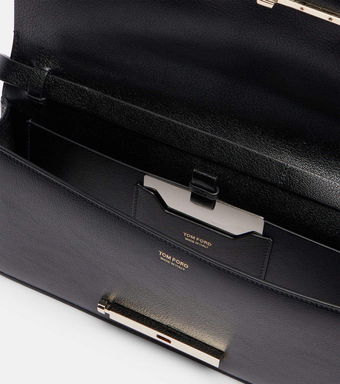 Double T leather shoulder bag | Tom Ford