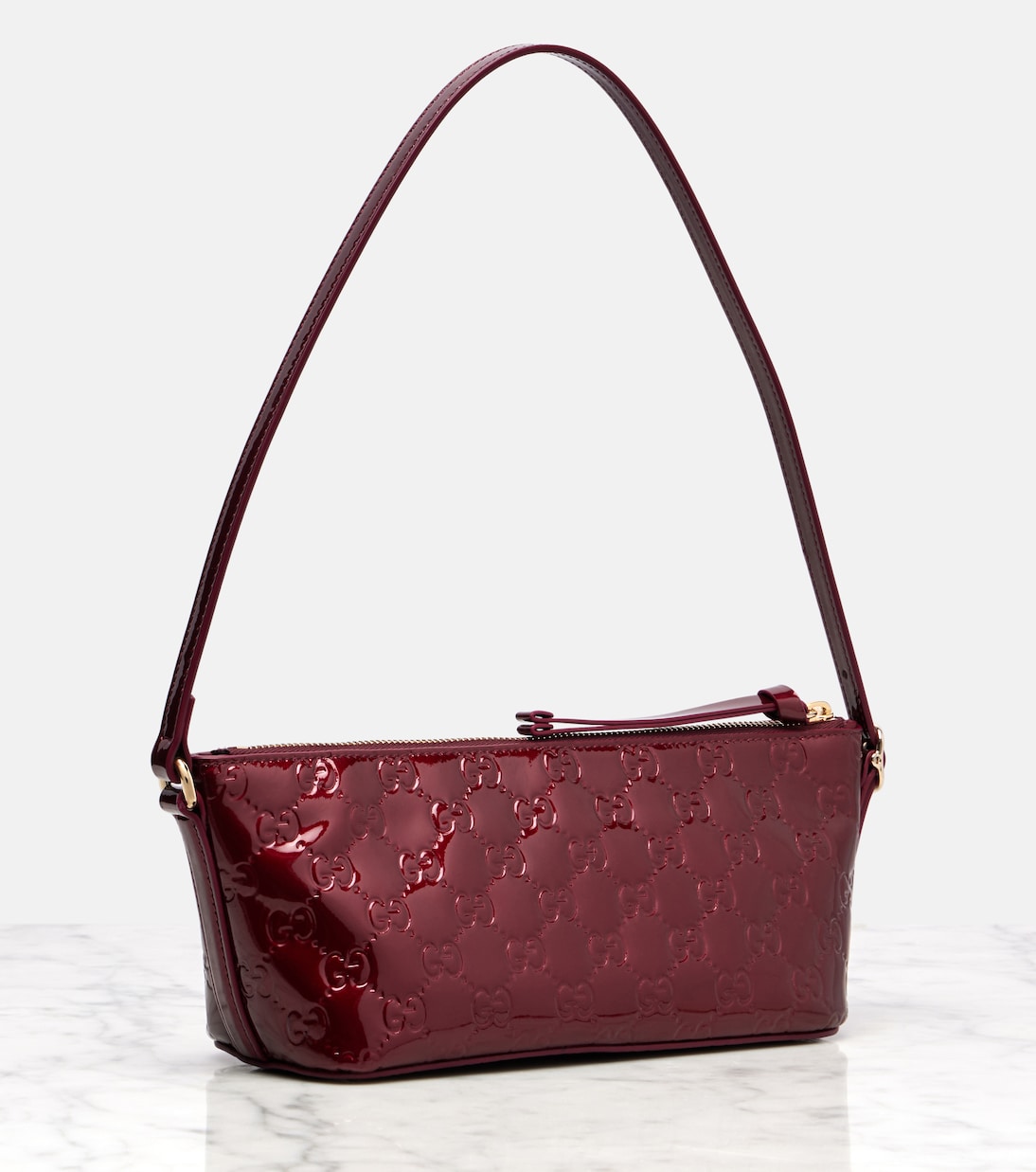 GG Emblem Small leather shoulder bag | Gucci