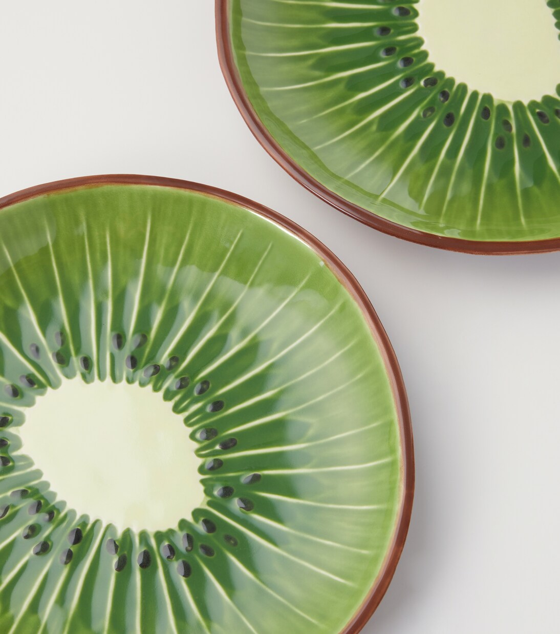 Set Tropical Fruits Kiwi aus vier Desserttellern | Bordallo Pinheiro