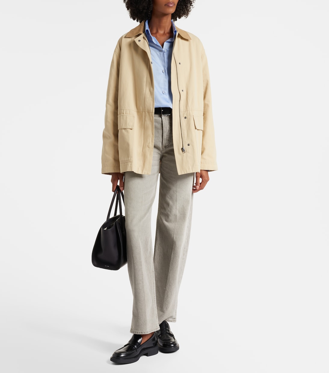 Rosa cotton gabardine jacket | Velvet