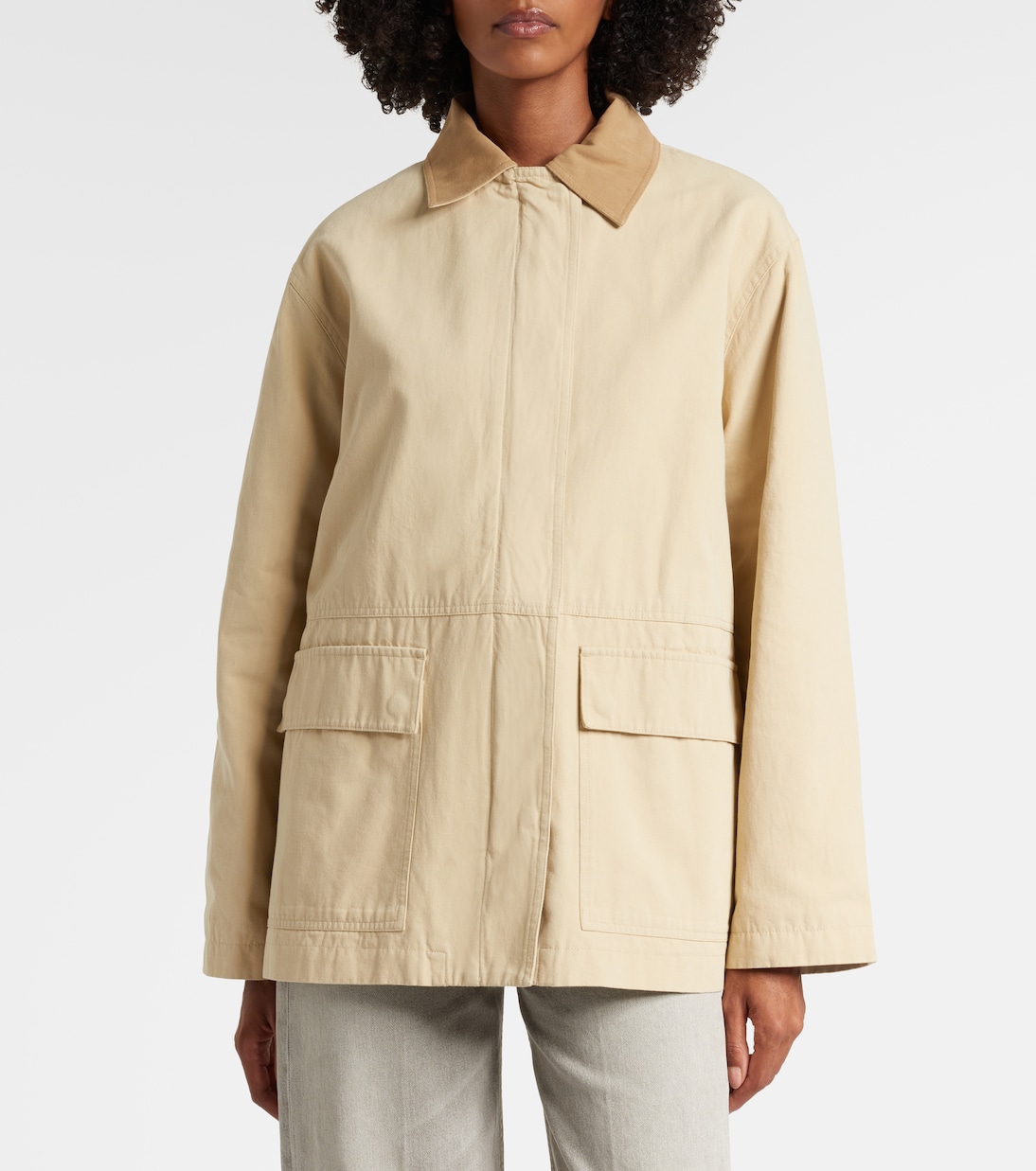 Rosa cotton gabardine jacket | Velvet