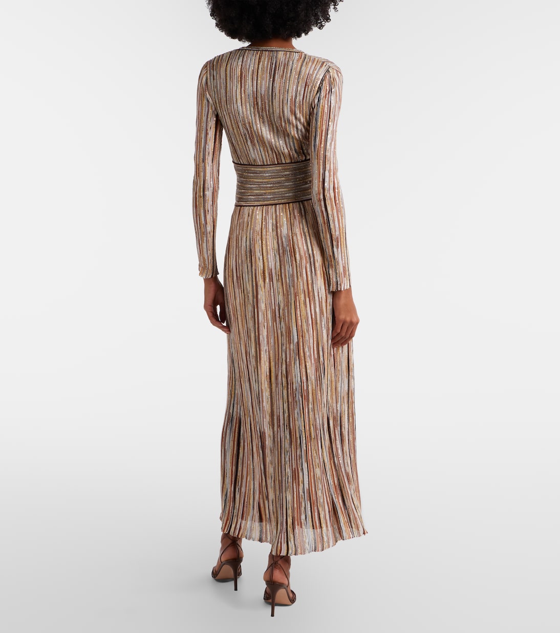 Sequined striped midi dress | Missoni