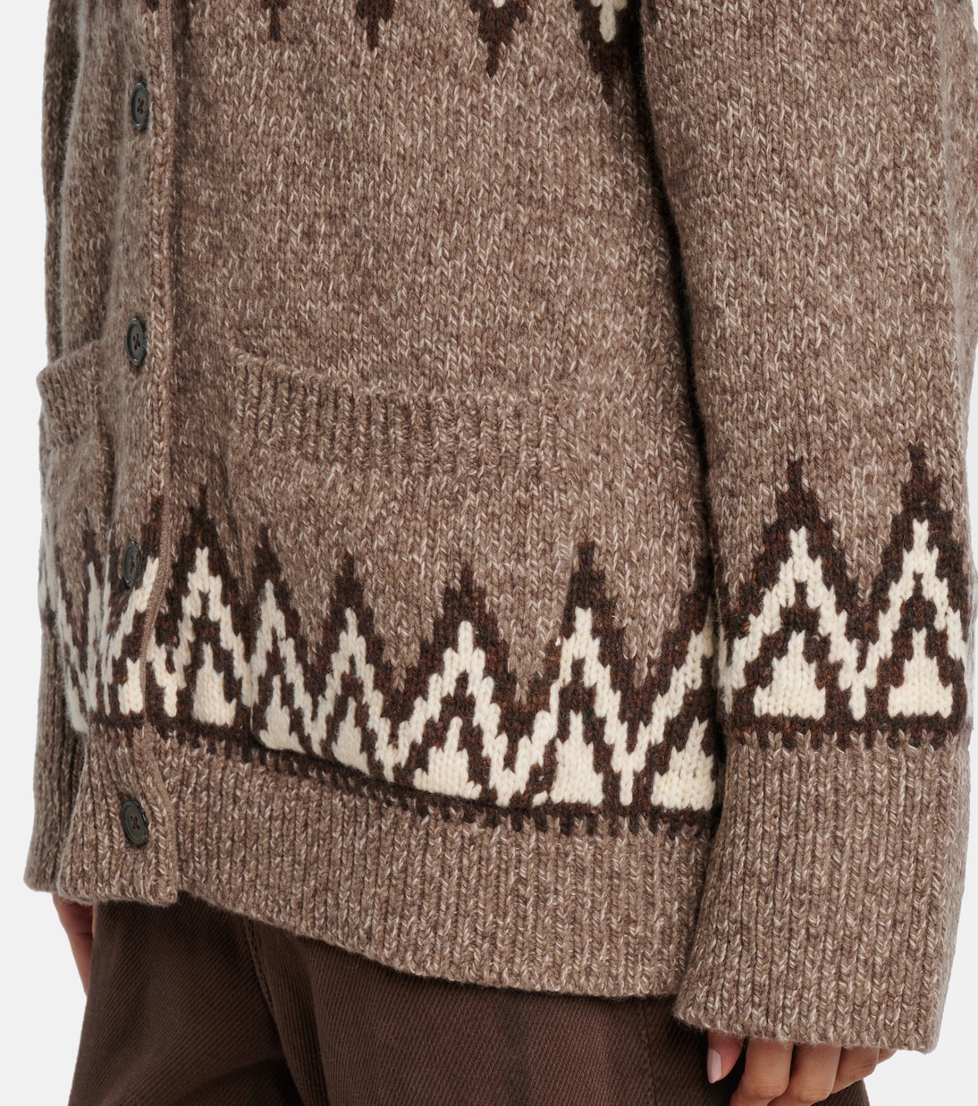Cardigan en jacquard de laine mélangée | Polo Ralph Lauren
