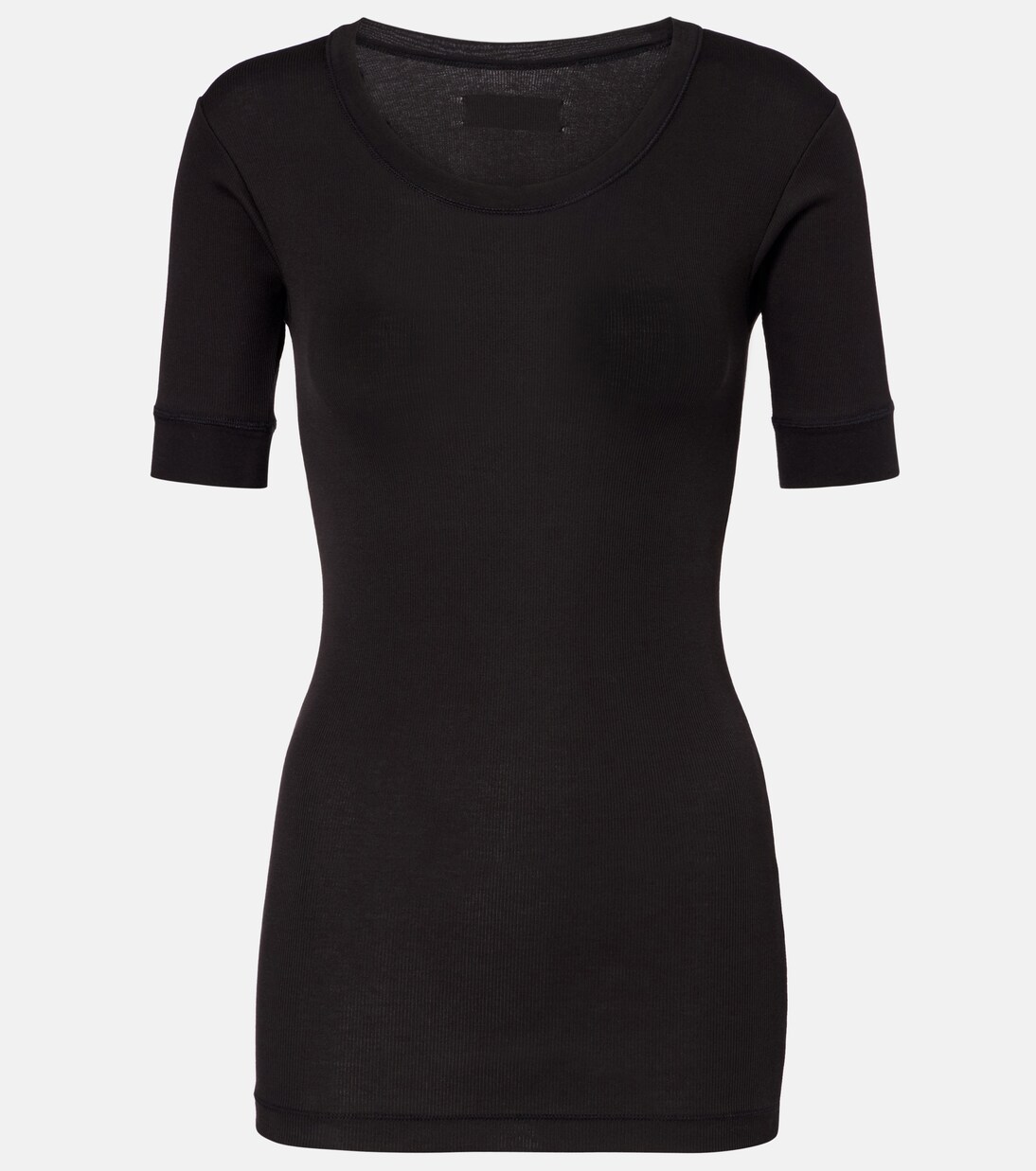 Ribbed-knit cotton-blend top | Calvin Klein