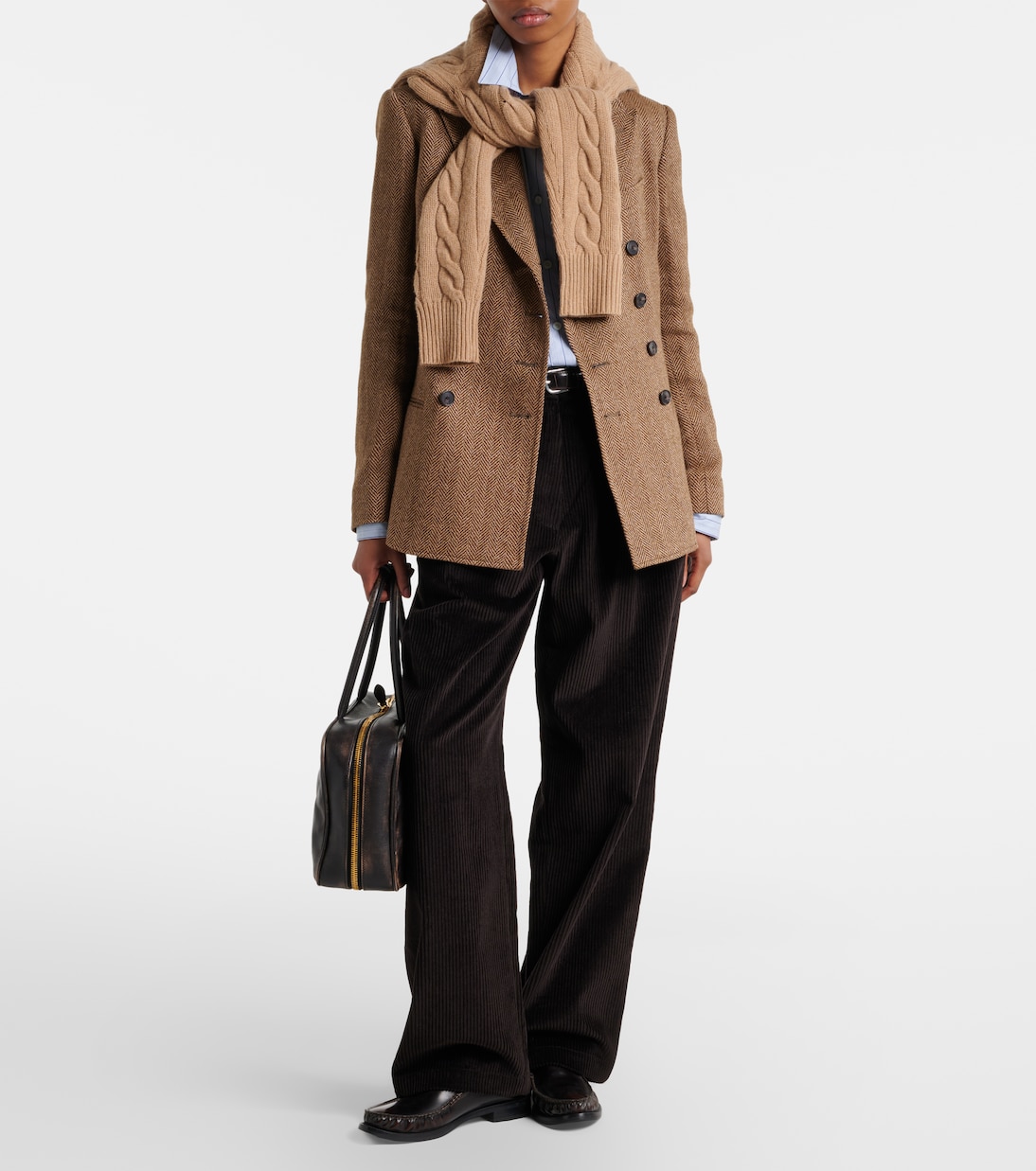 Herringbone linen, wool, and silk blazer | Polo Ralph Lauren