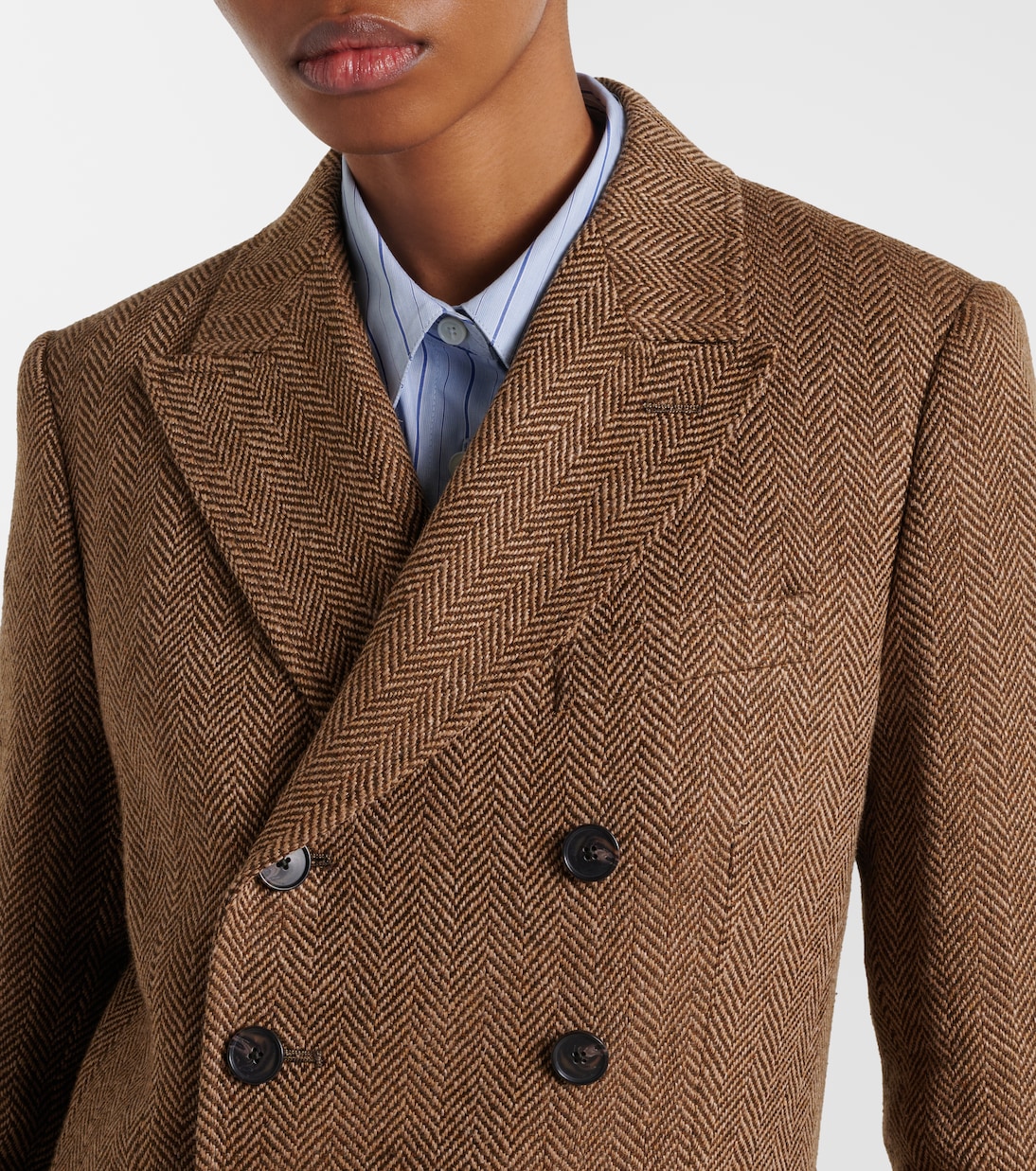 Herringbone linen, wool, and silk blazer | Polo Ralph Lauren