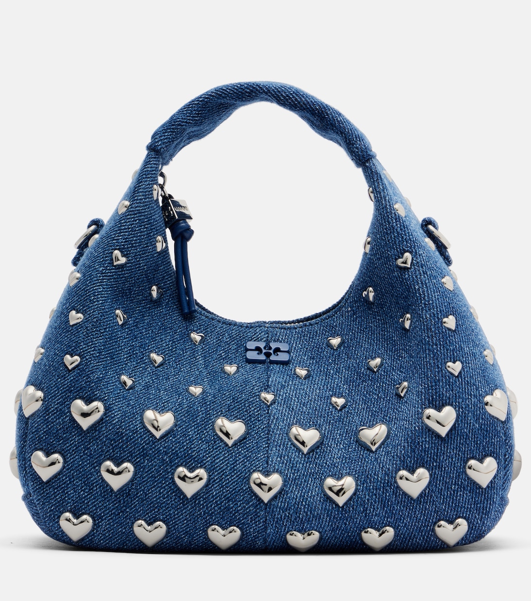 Bolso Mini de denim con tachuelas | Ganni