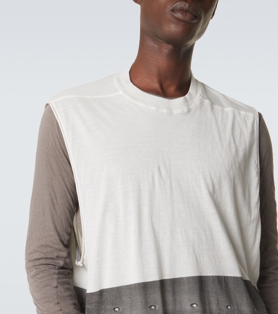Jumbo printed cotton jersey tank top | Rick Owens