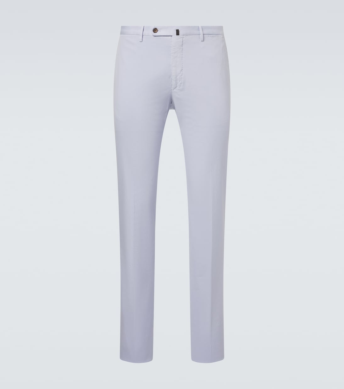 Cotton and silk slim pants | Slowear