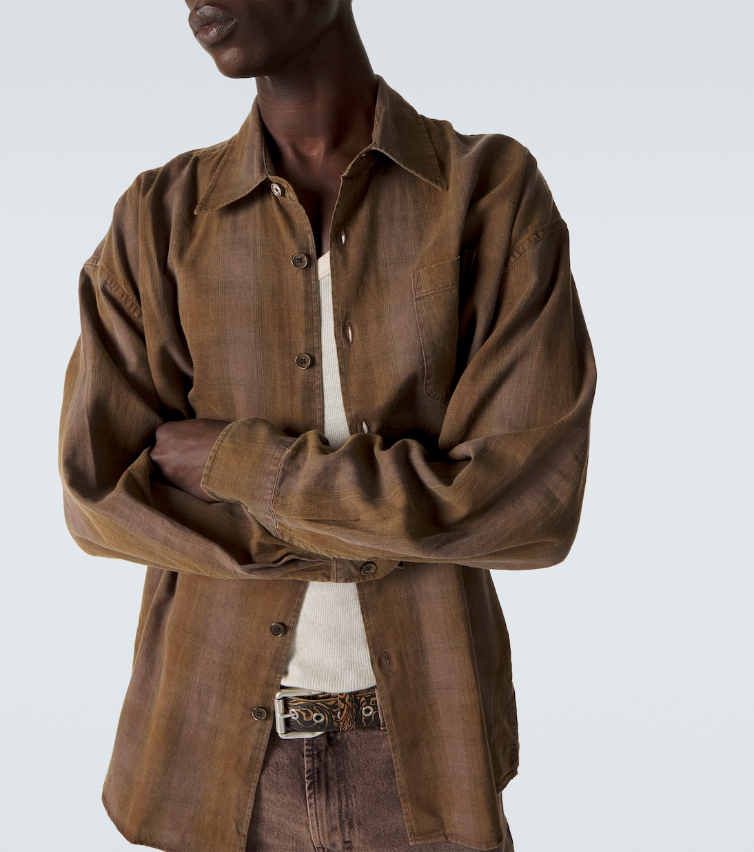 Borrowed checked cotton shirt | Our Legacy