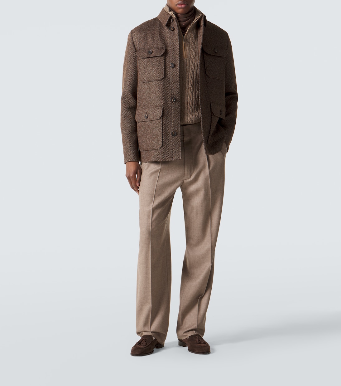 Veste Andover en lin et cachemire mélangés | Loro Piana