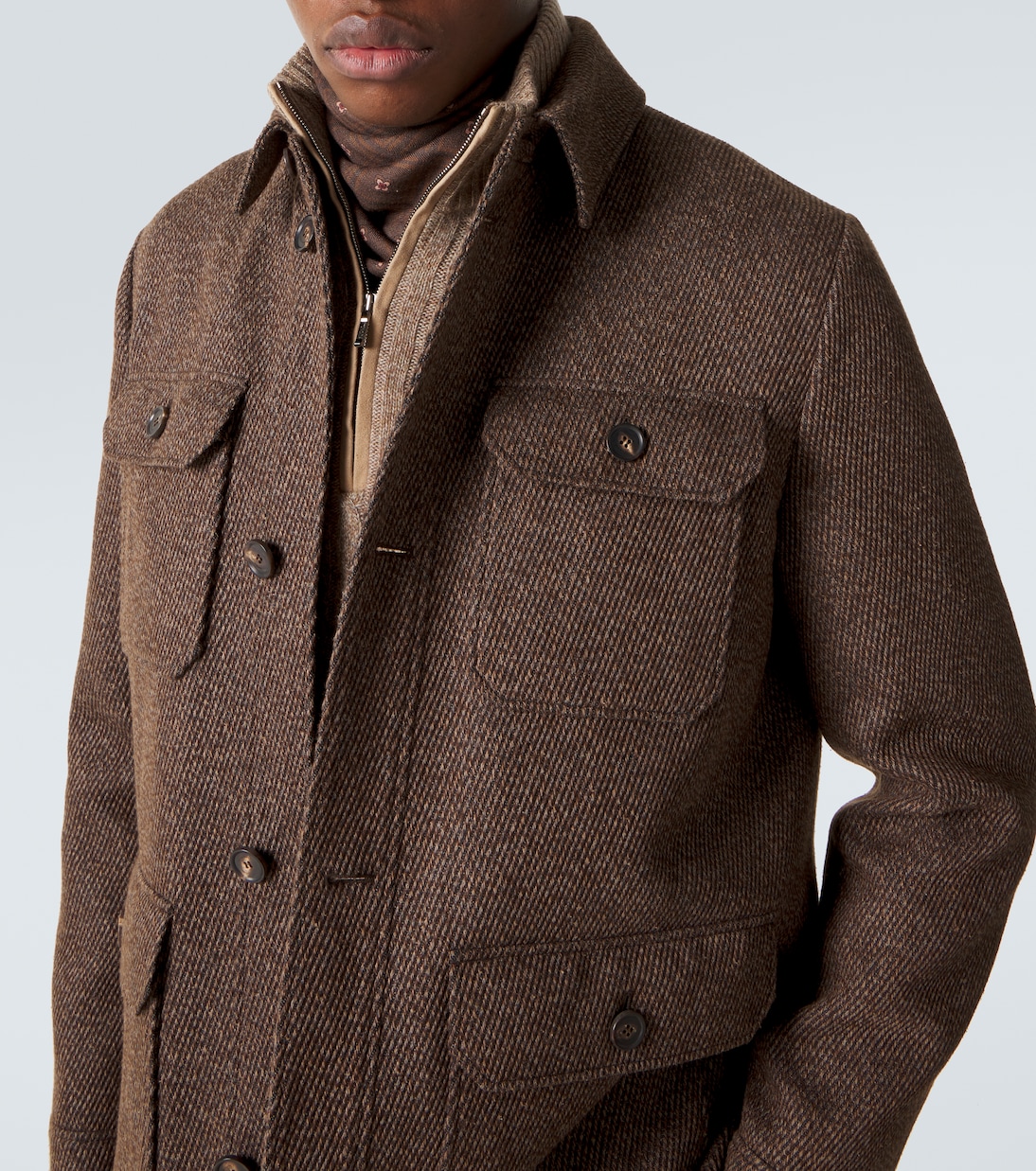 Veste Andover en lin et cachemire mélangés | Loro Piana