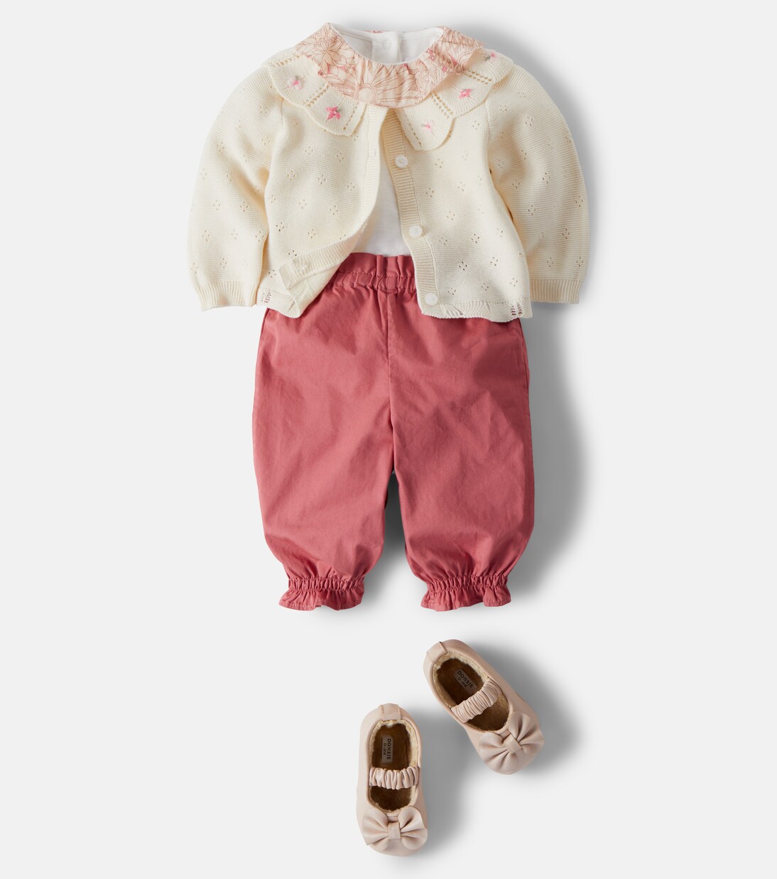 Baby Lydille cotton twill pants | Bonpoint