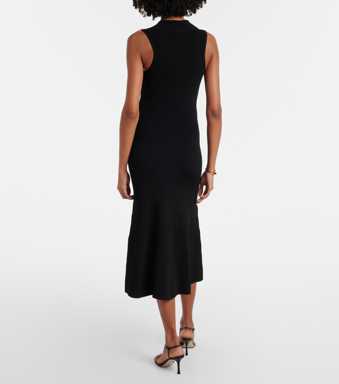 Mira ribbed-knit midi dress | Victoria Beckham