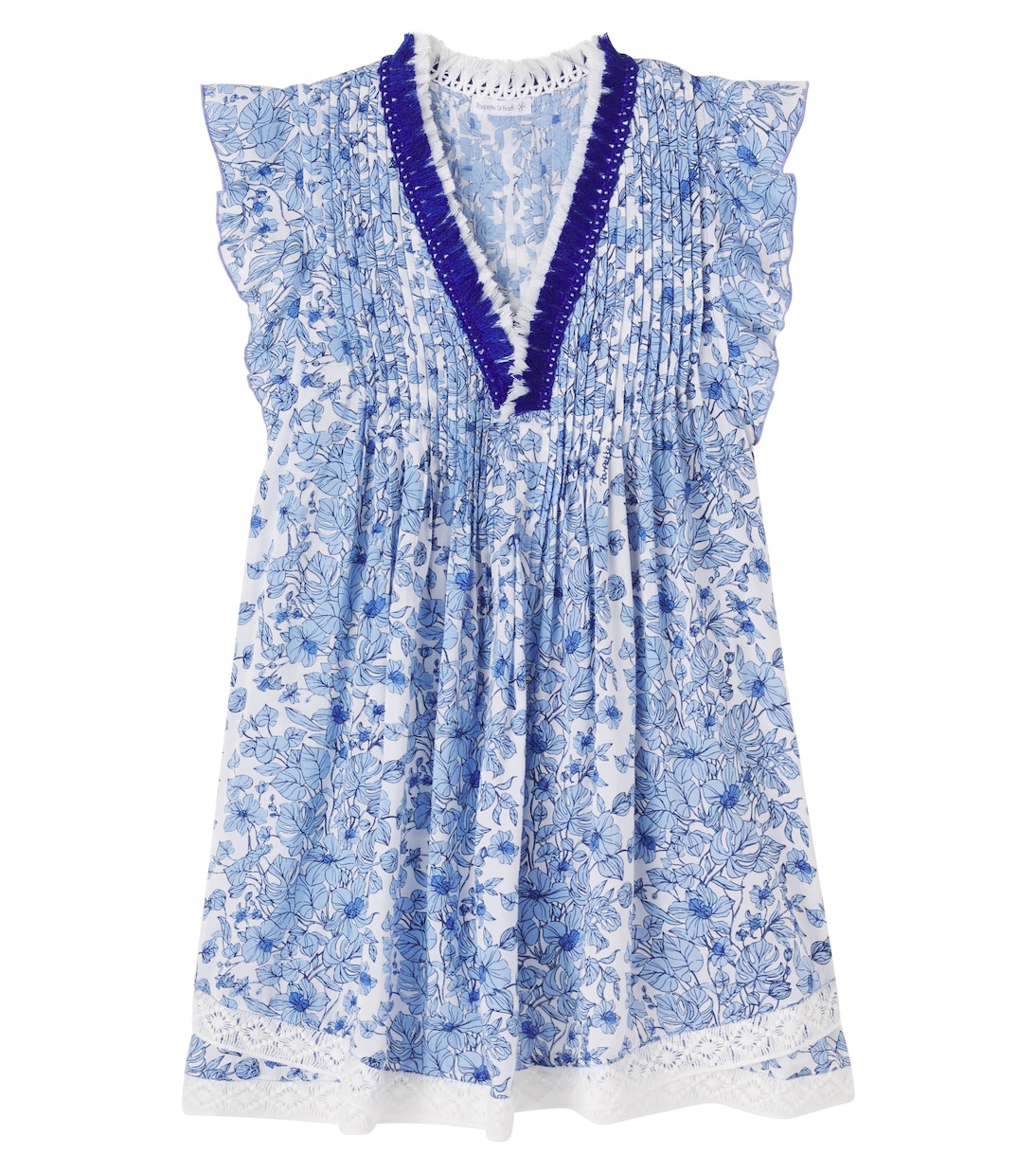 Sasha floral pleated dress | Poupette St Barth Kids
