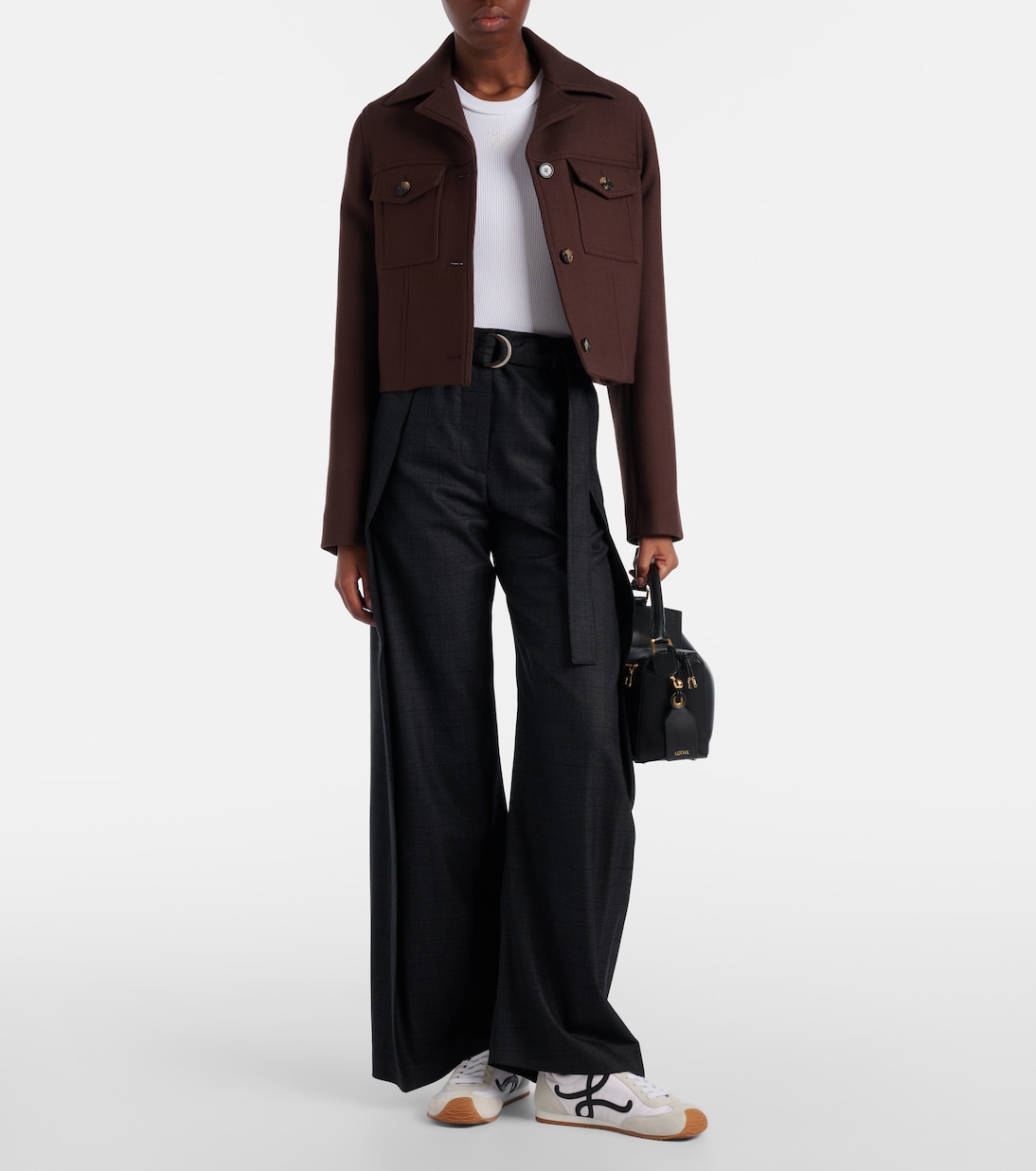 Ballet Runner 2.0 suede-trimmed sneakers | Loewe