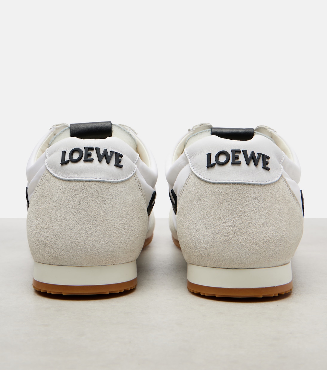 Ballet Runner 2.0 suede-trimmed sneakers | Loewe