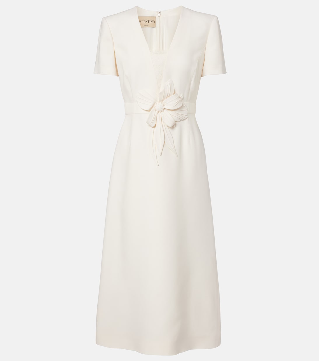 Cady Couture floral-appliqué midi dress | Valentino