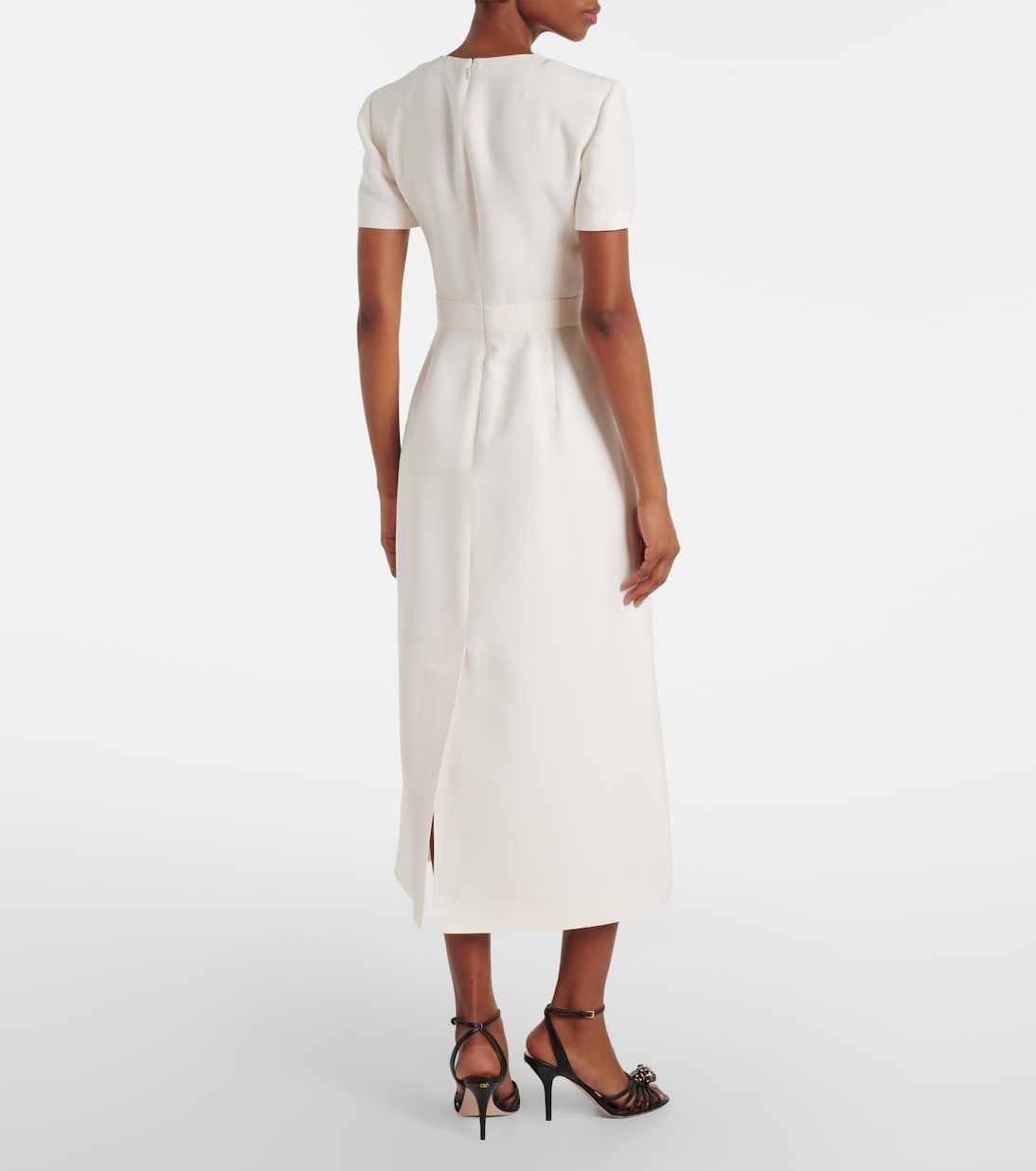 Cady Couture floral-appliqué midi dress | Valentino