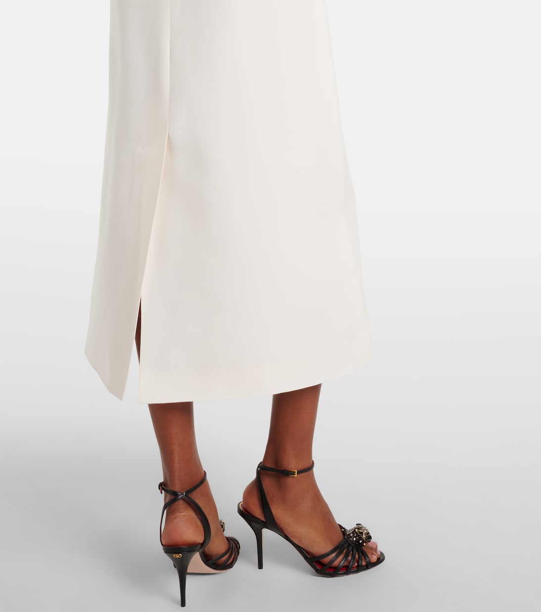 Cady Couture floral-appliqué midi dress | Valentino