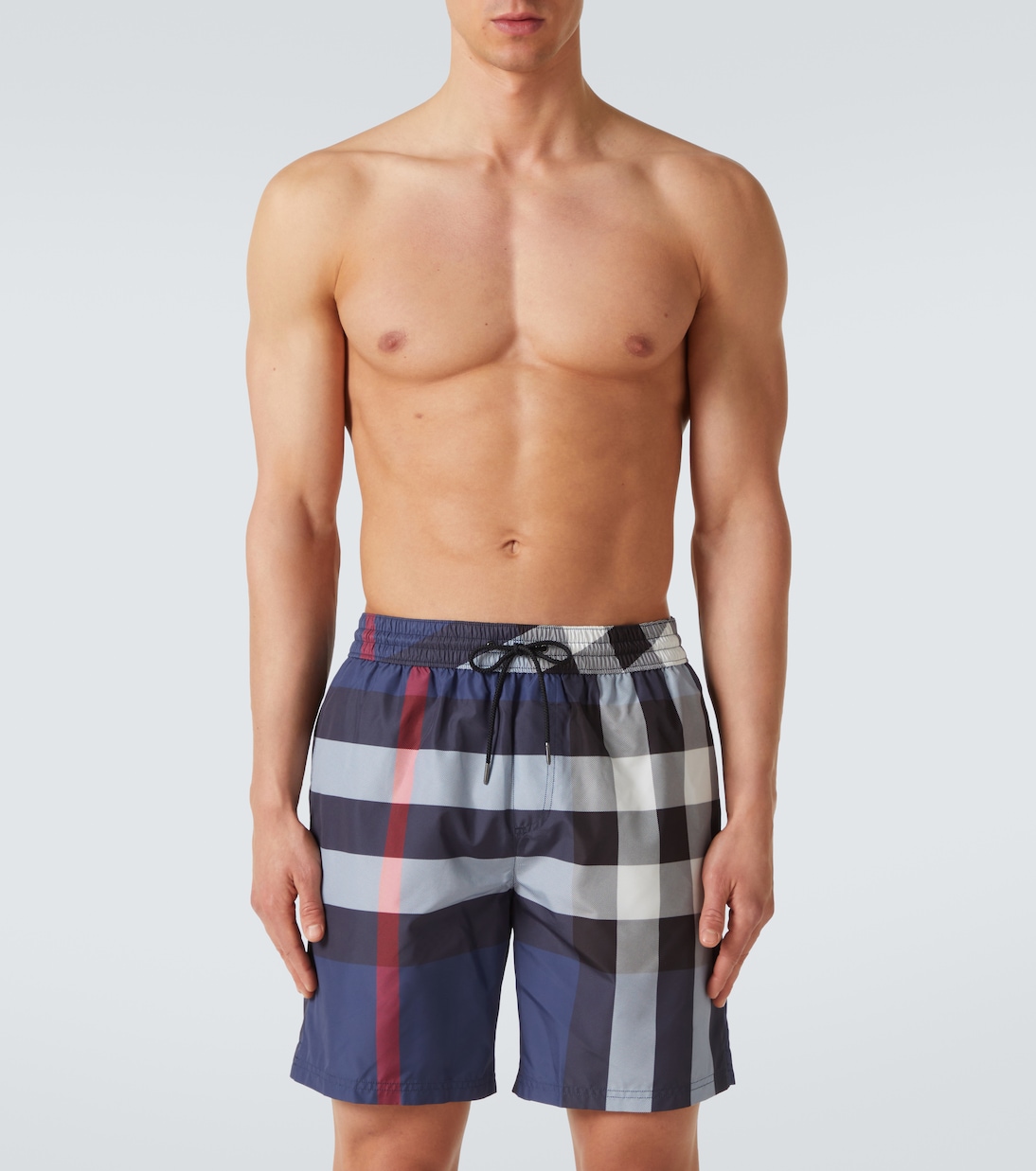 Large check-printed swim shorts | Burberry