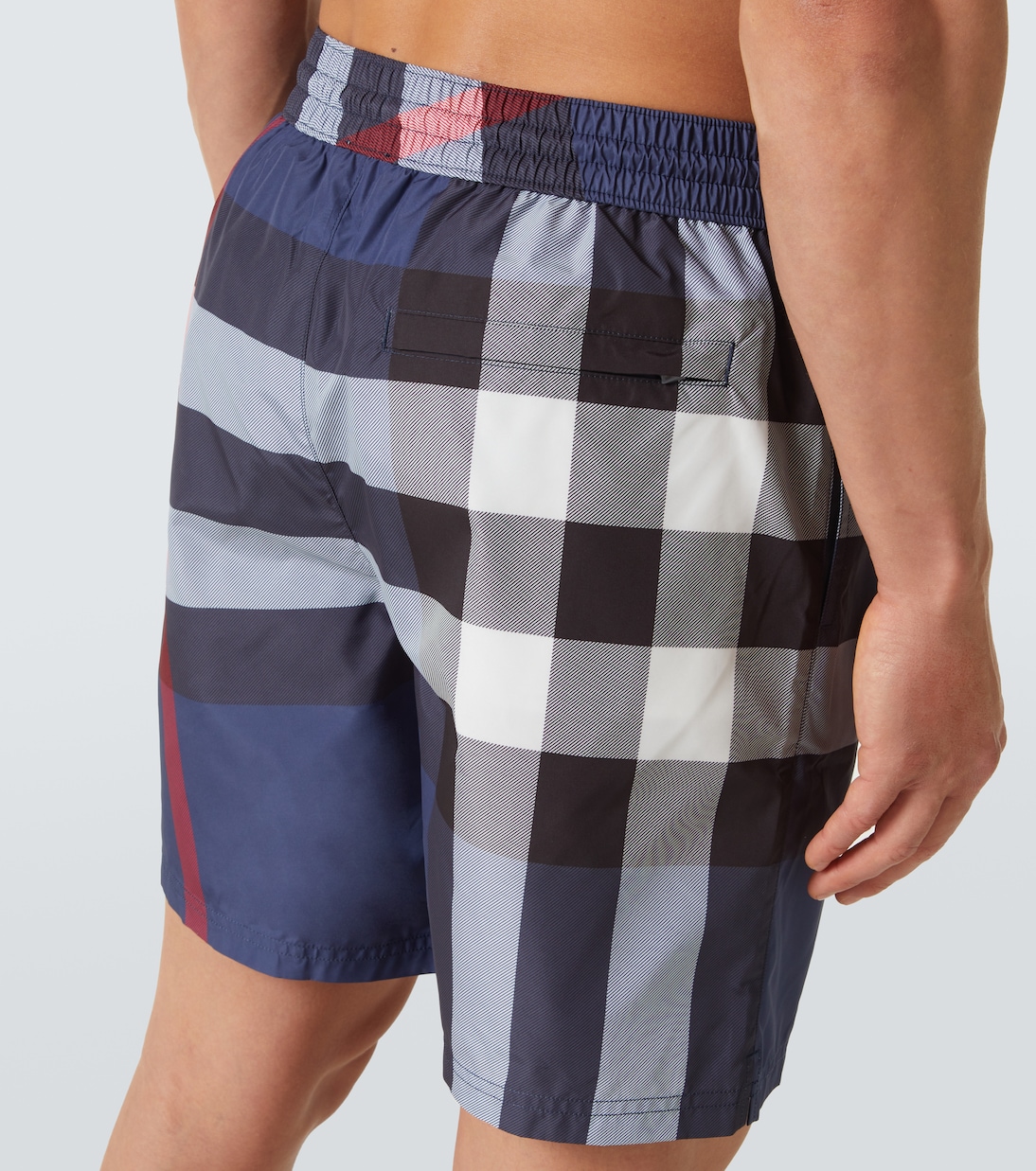 Large check-printed swim shorts | Burberry