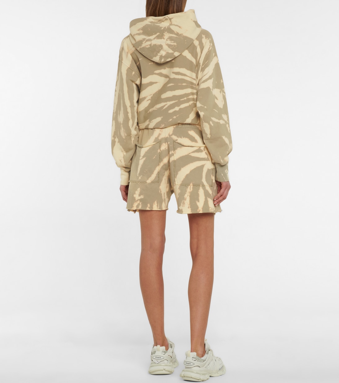 Shorts Yacht a stampa tie-dye in cotone | Les Tien