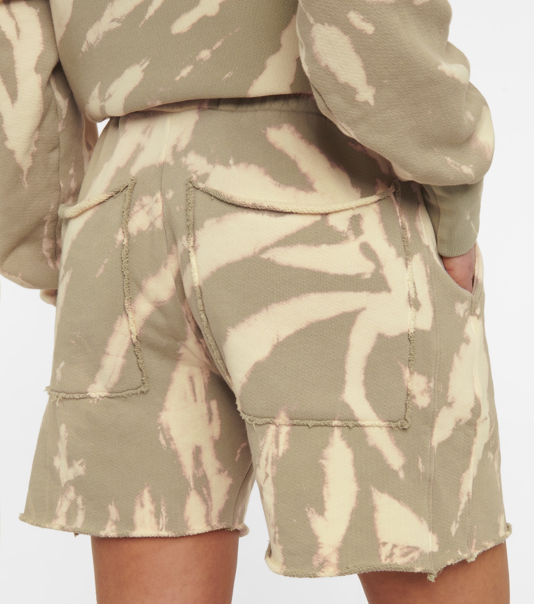 Shorts Yacht a stampa tie-dye in cotone | Les Tien