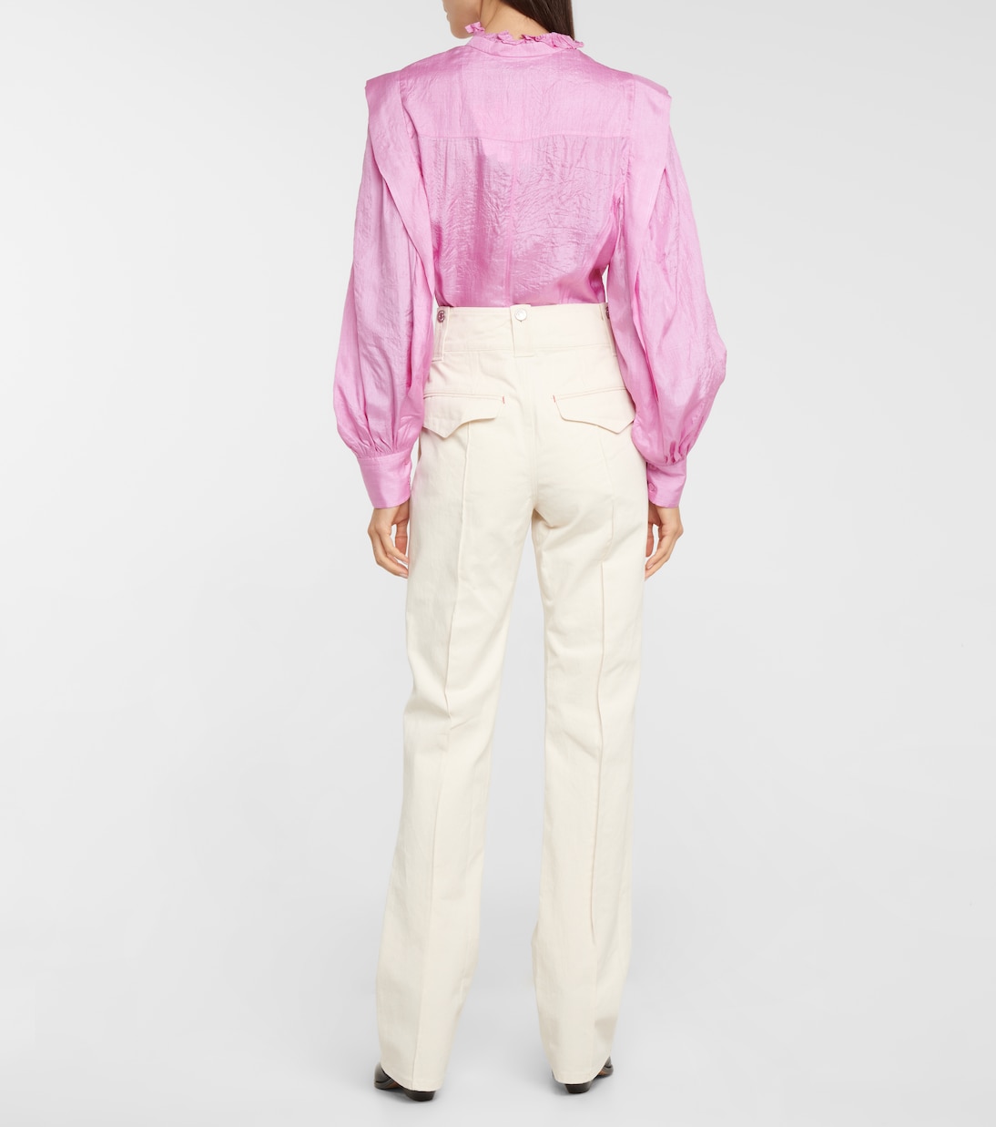 Dilirok high-rise straight cotton pants | Isabel Marant