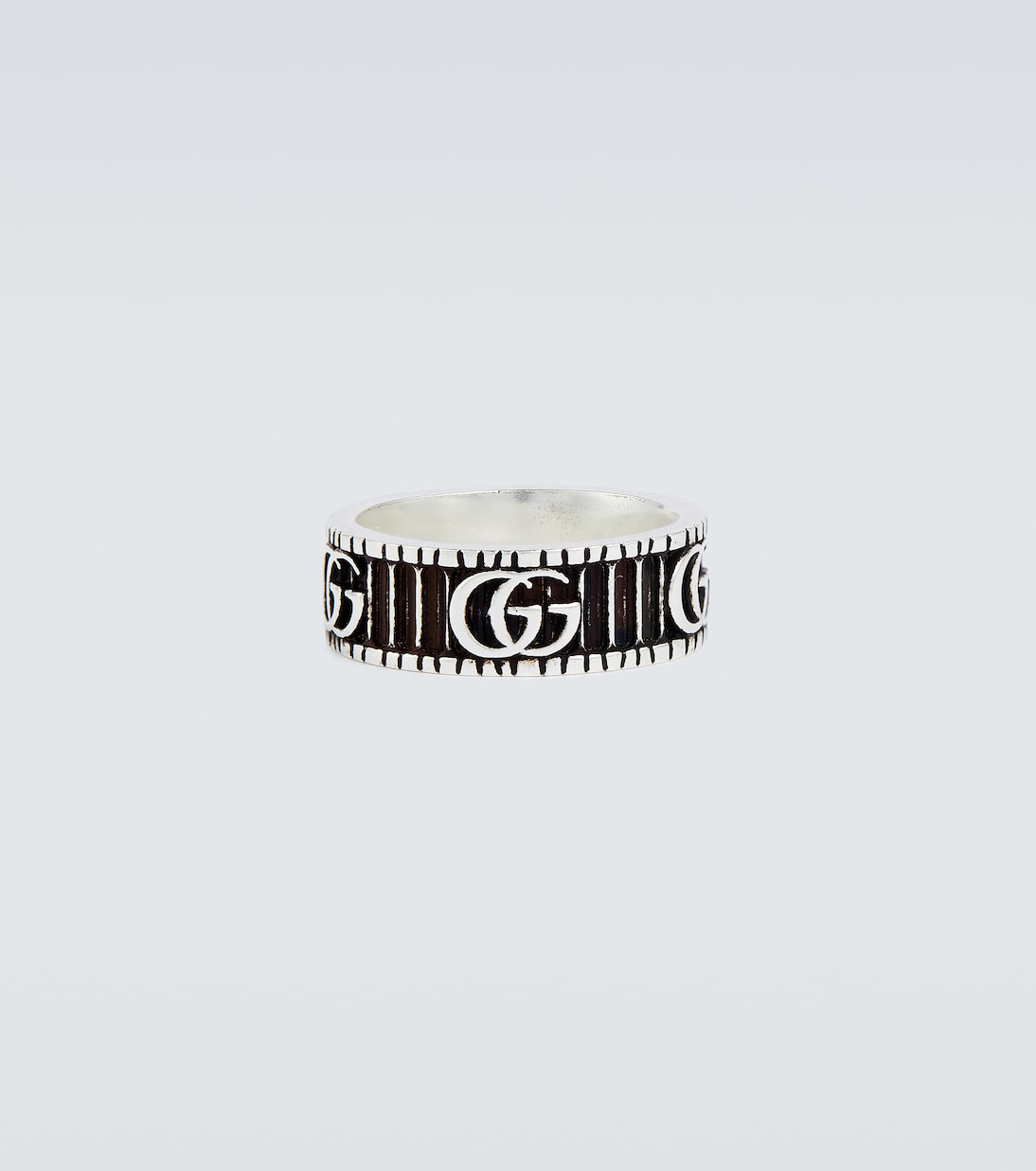 Anello Double G Marmont in argento | Gucci