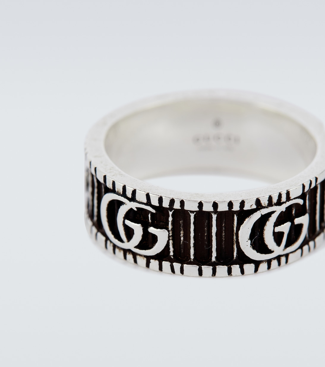 Anello Double G Marmont in argento | Gucci