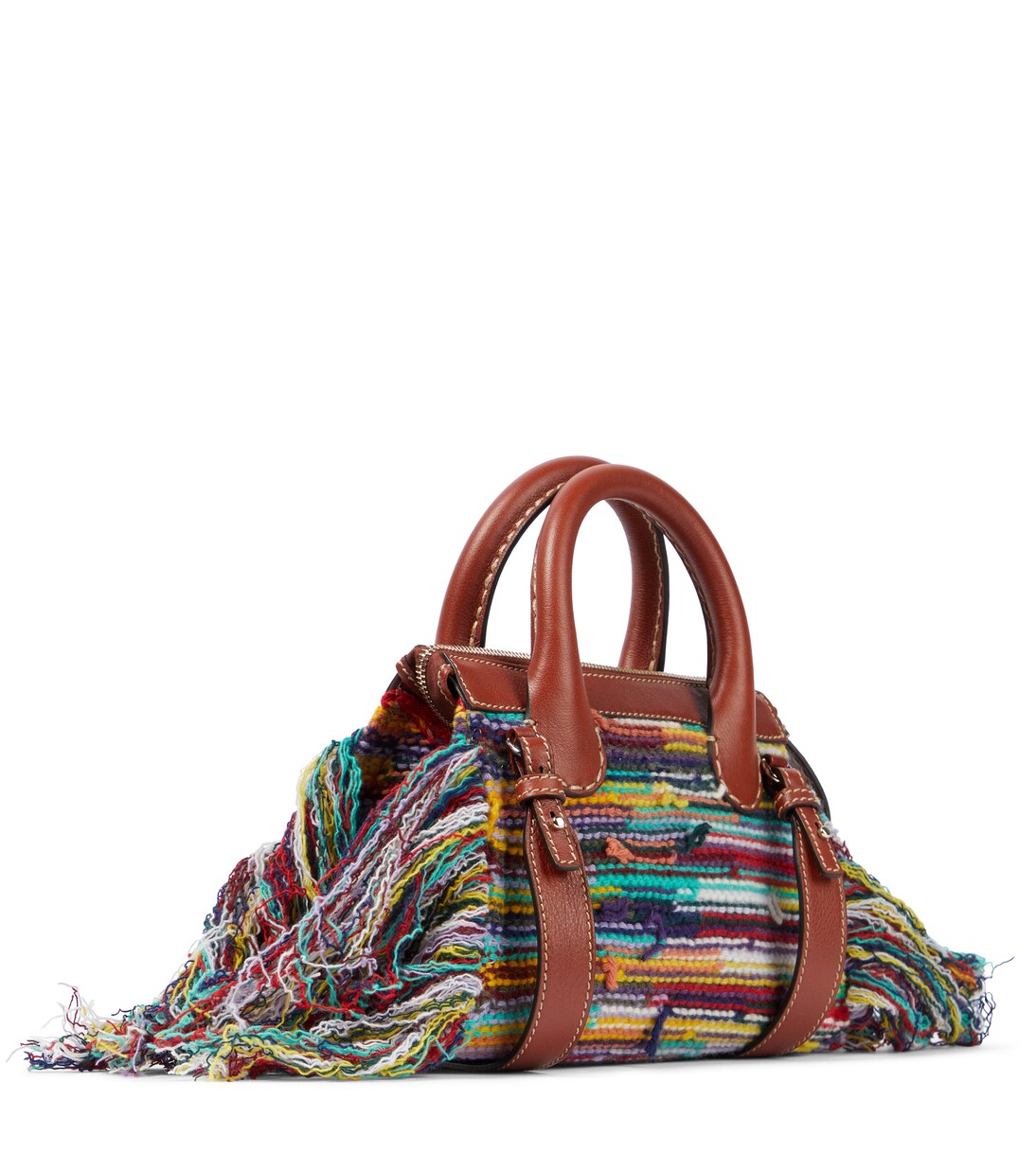 Borsa Edith Small in misto cashmere con pelle | Chloé