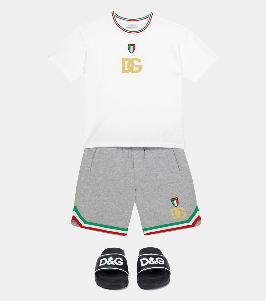 Shorts aus Baumwoll-Jersey | Dolce&Gabbana Kids