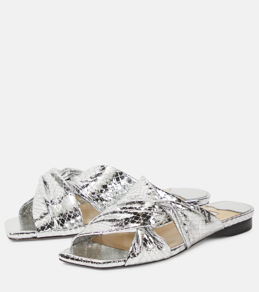Narisa flat leather sandals | Jimmy Choo