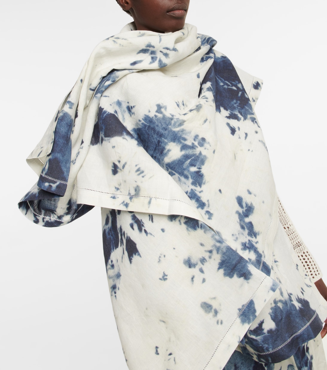 Tie-dye linen scarf | Chloé