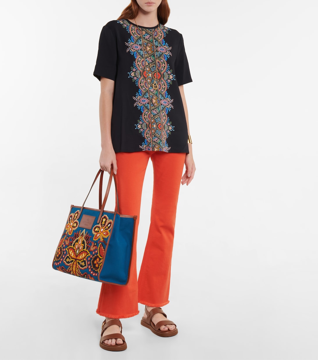 Bedrucktes Top aus Crêpe | Etro