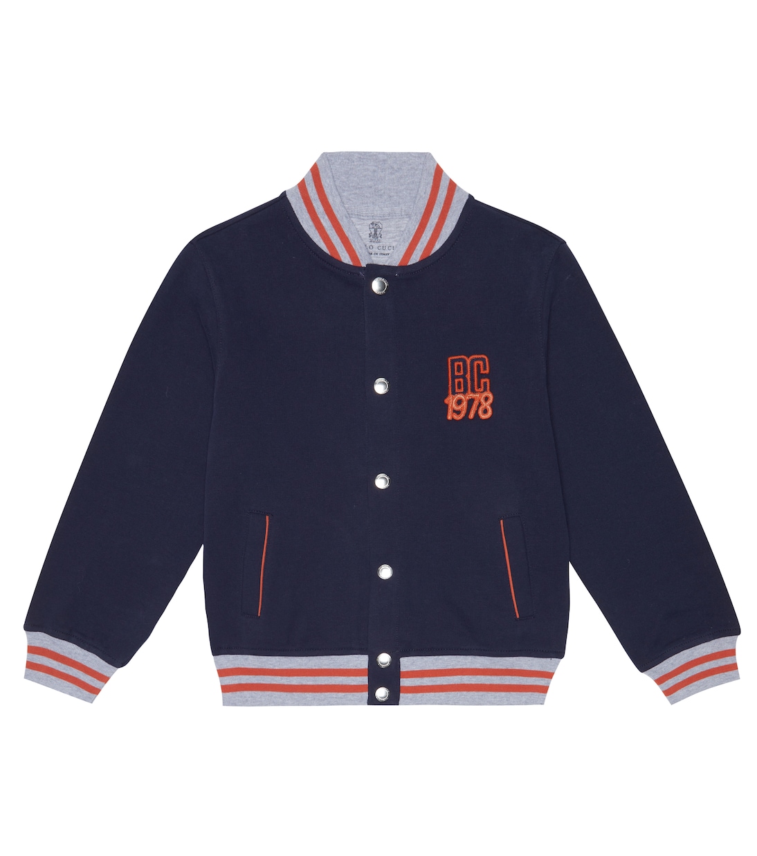 Baseballjacke aus Baumwolle | Brunello Cucinelli Kids