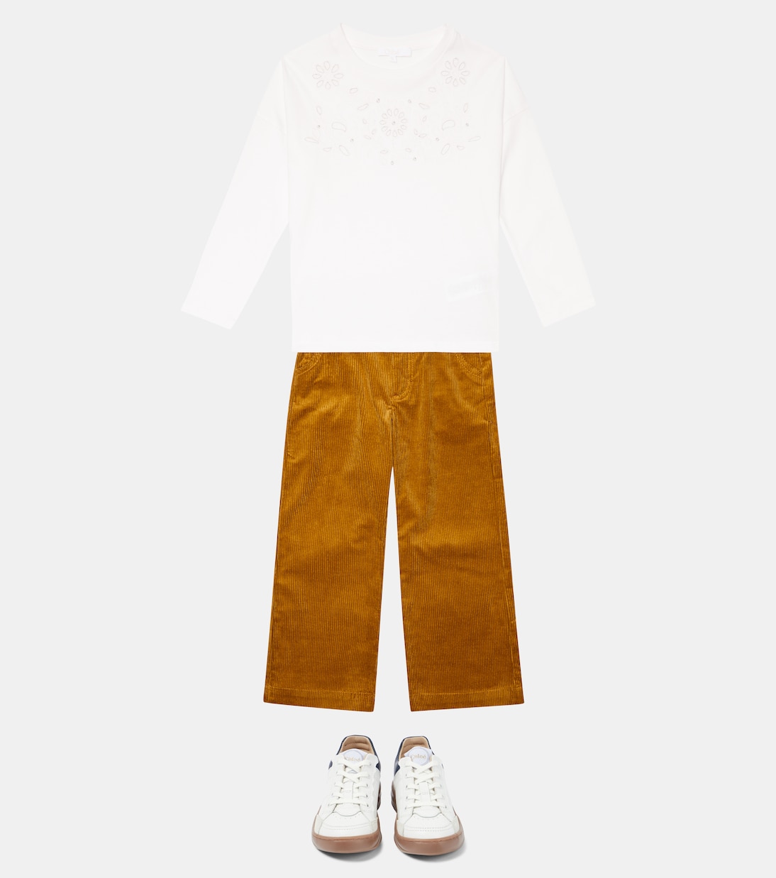 Cotton corduroy pants | Chloé Kids