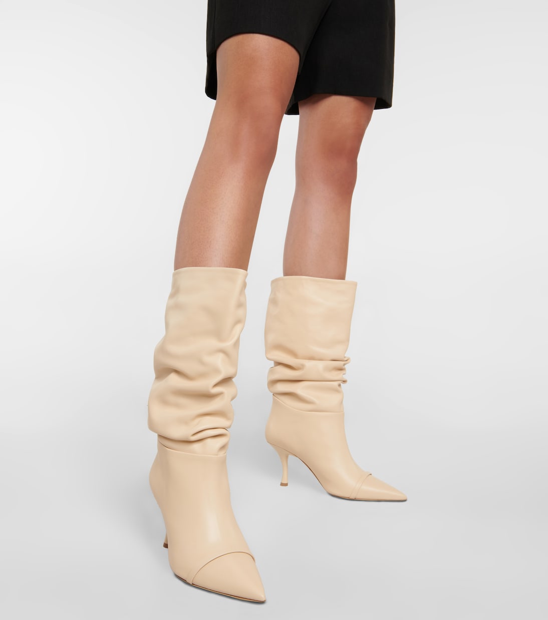 Botas de media caña de piel arrugada | Malone Souliers